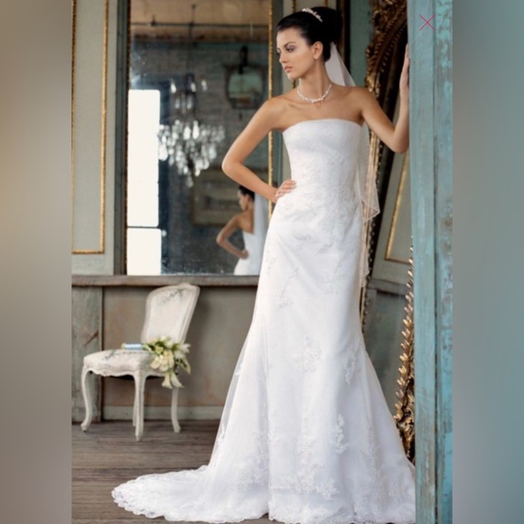 David's Bridal Dresses & Skirts - David's Bridal Michaelangelo Style T8722 Wedding Dress